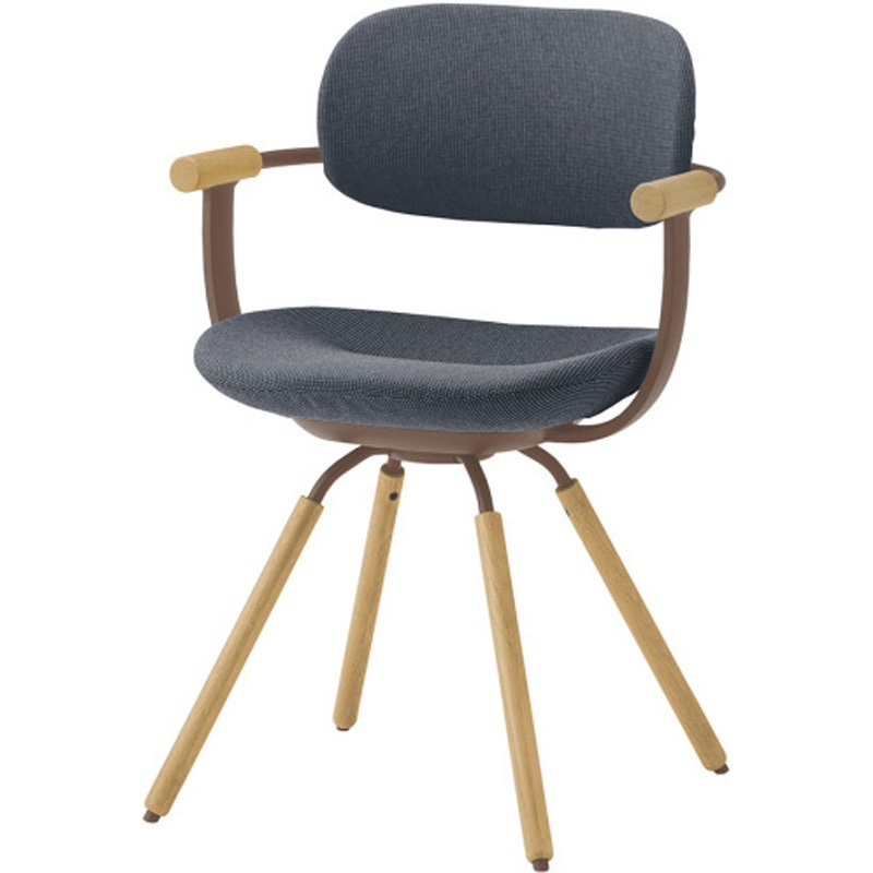 KG-877SD-F2C3 バーテブラ03 4本回転脚 木タイプ SD布地<配送時組立サービス付> イトーキ 高さ810mm幅570mm奥行515mm  KG-877SD-F2C3