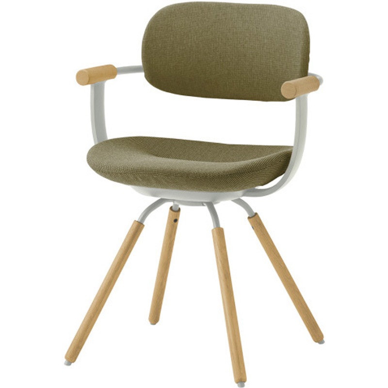 KG-877SD-L4K2 バーテブラ03 4本回転脚 木タイプ SD布地<配送時組立サービス付> イトーキ 高さ810mm幅570mm奥行515mm  KG-877SD-L4K2