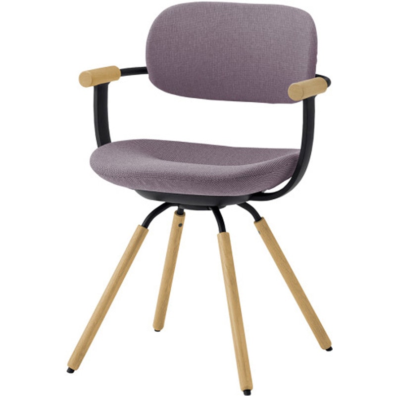 KG-877SD-T1X4 バーテブラ03 4本回転脚 木タイプ SD布地<配送時組立サービス付> イトーキ 高さ810mm幅570mm奥行515mm  KG-877SD-T1X4