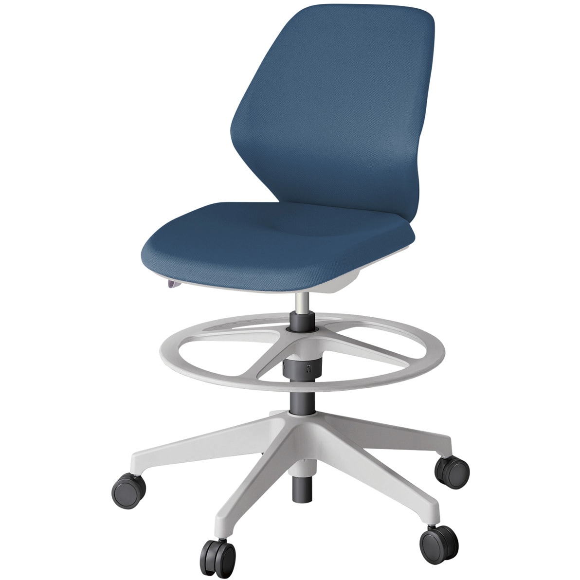 KG-920PVP-NNN3 キュアチェア ハイポジションタイプ クロスバック 樹脂脚<配送時組立サービス付> イトーキ ガス上下調節 ホワイト 高さ955mm幅680mm奥行615mm  KG-920PVP-NNN3