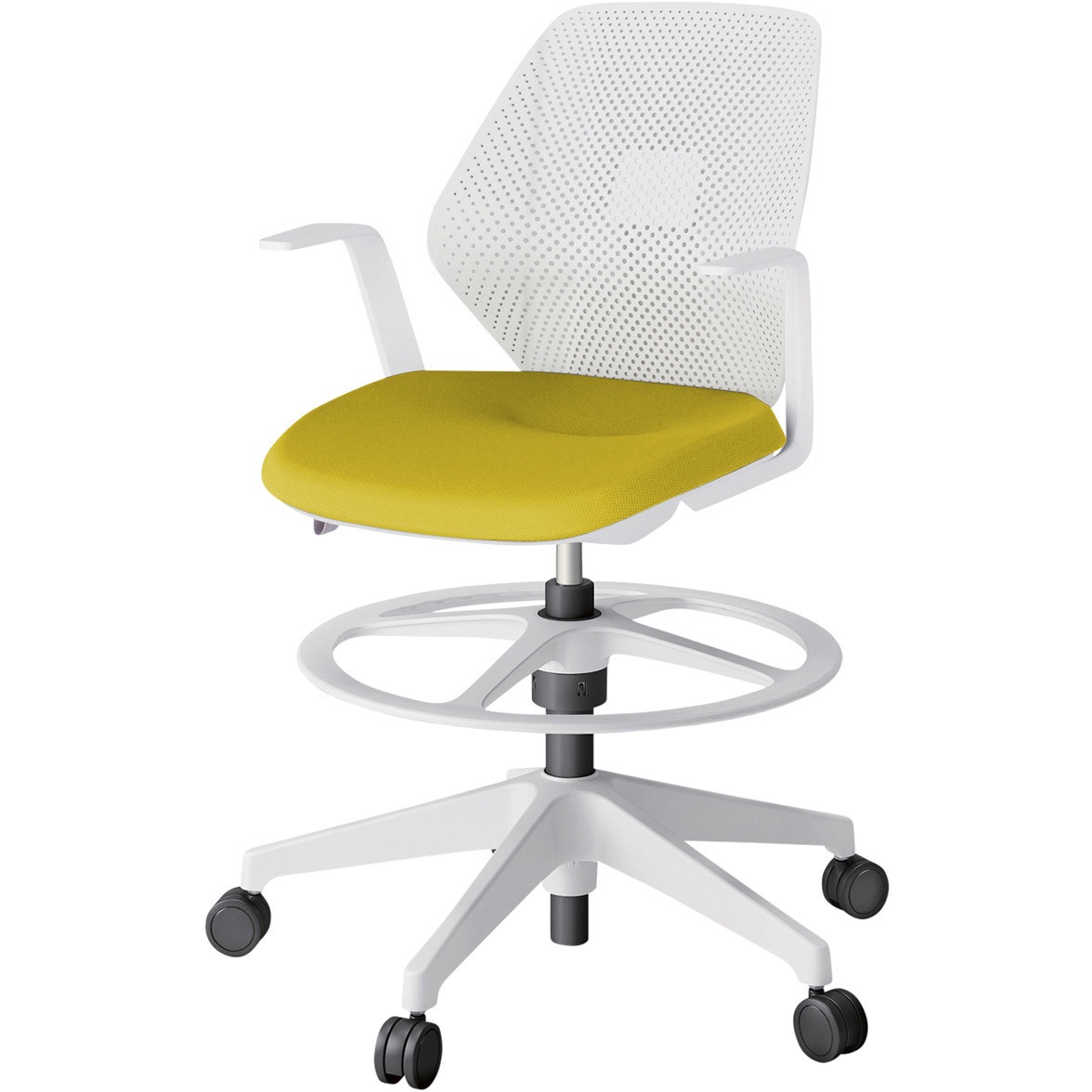 KG-965PVP-WWU5 キュアチェア ハイポジションタイプ 肘付 樹脂メッシュバック 樹脂脚<配送時組立サービス付> 1台 イトーキ 【通販モノタロウ】