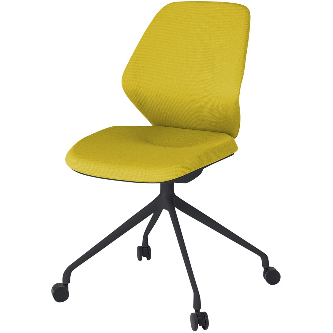 KG-940PV-TTU5 キュアチェア クロスバック 4本・アルミ塗装脚 ナイロンキャスター<配送時組立サービス付> 1台 イトーキ 【通販モノタロウ】