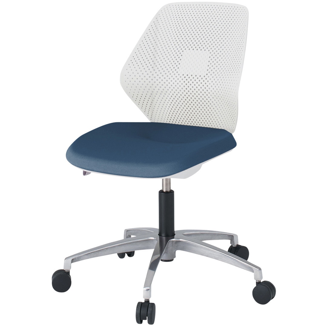 KG-960PV-ZWN3 キュアチェア 樹脂メッシュバック 5本・アルミミラー脚 ナイロンキャスター<配送時組立サービス付> 1台 イトーキ 【通販モノタロウ】 37,037円