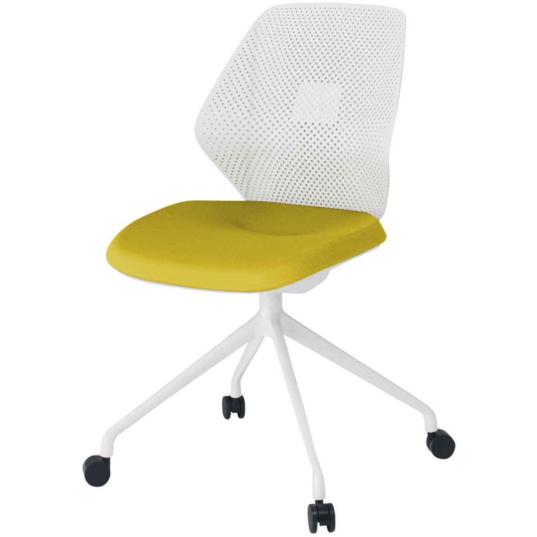 KG-980PV-WWU5 キュアチェア 樹脂メッシュバック 4本・アルミ塗装脚 ナイロンキャスター<配送時組立サービス付> 1台 イトーキ 【通販モノタロウ】