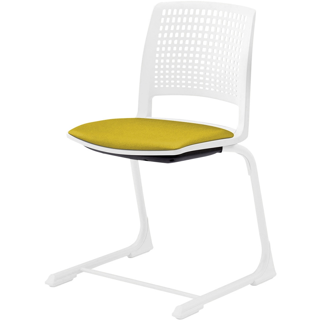 KLD511PV-W9W8U5 レスパス チェア 座パッドタイプ 布地PV<配送時組立サービス付> イトーキ 材質ナイロン双輪キャスター付脚 ホワイト 高さ785mm幅480mm奥行490mm  KLD511PV-W9W8U5 19,485円