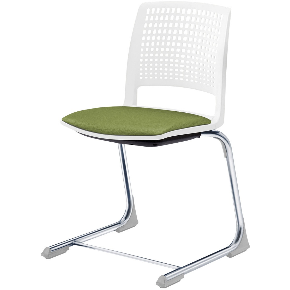 KLD511PV-Z5W8Q7 レスパス チェア 座パッドタイプ 布地PV<配送時組立サービス付> イトーキ 材質ナイロン双輪キャスター付脚 シルバー 高さ785mm幅480mm奥行490mm  KLD511PV-Z5W8Q7 18,446円