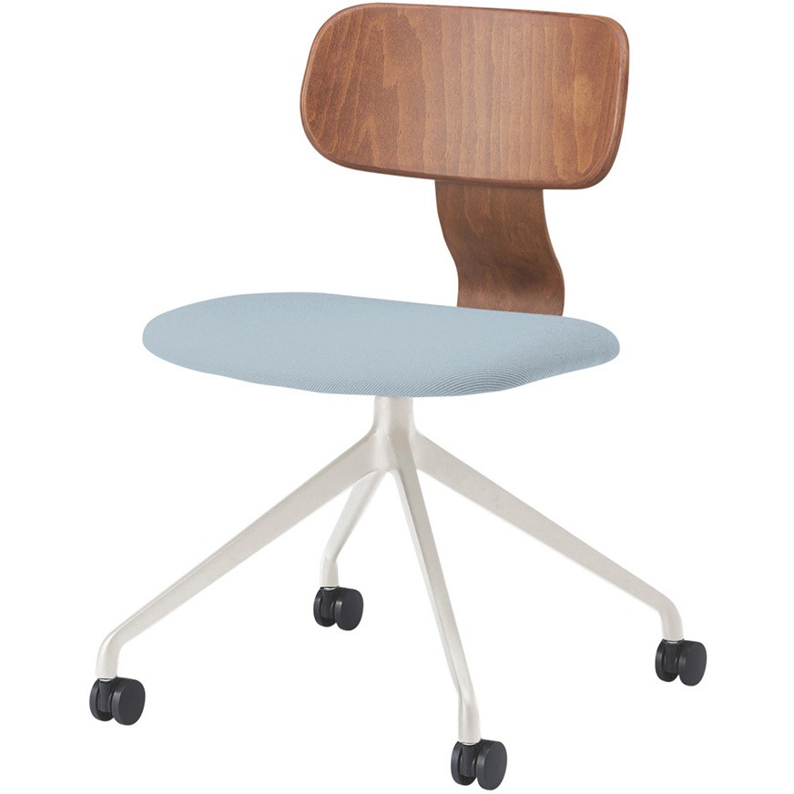 KLD-830C1H9MS5 ユルクチェア アームなし キャスター回転脚 布地C<配送時組立サービス付> イトーキ 高さ765mm幅500mm奥行505mm  KLD-830C1H9MS5