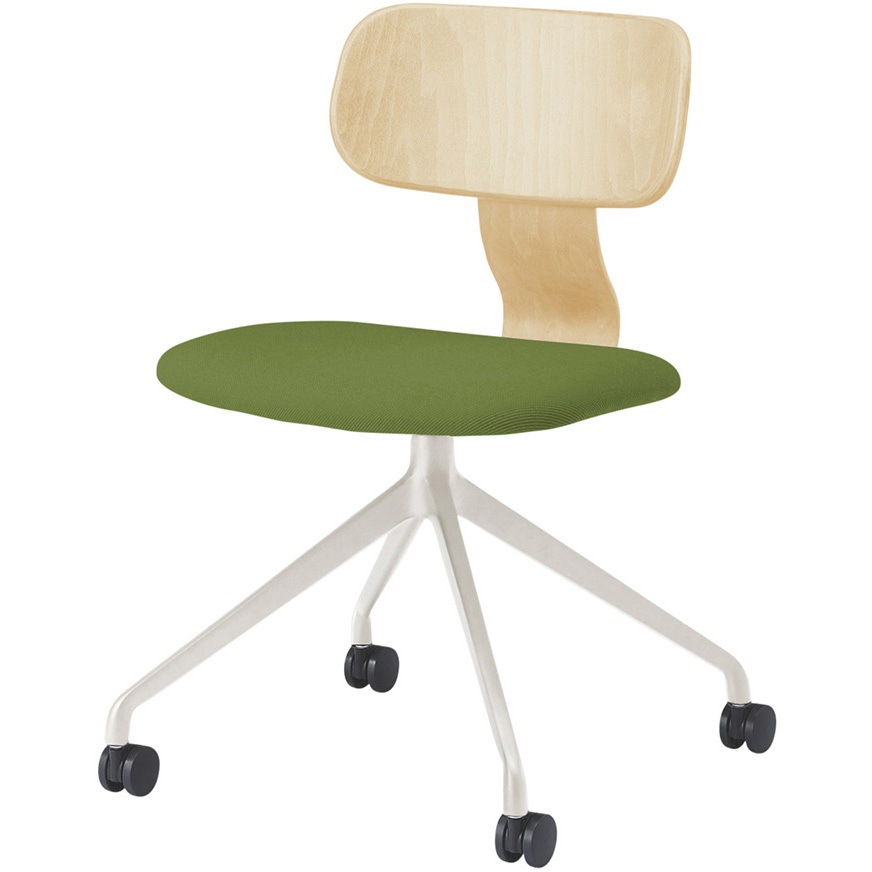 KLD-830C1H9NQ3 ユルクチェア アームなし キャスター回転脚 布地C<配送時組立サービス付> イトーキ 高さ765mm幅500mm奥行505mm  KLD-830C1H9NQ3