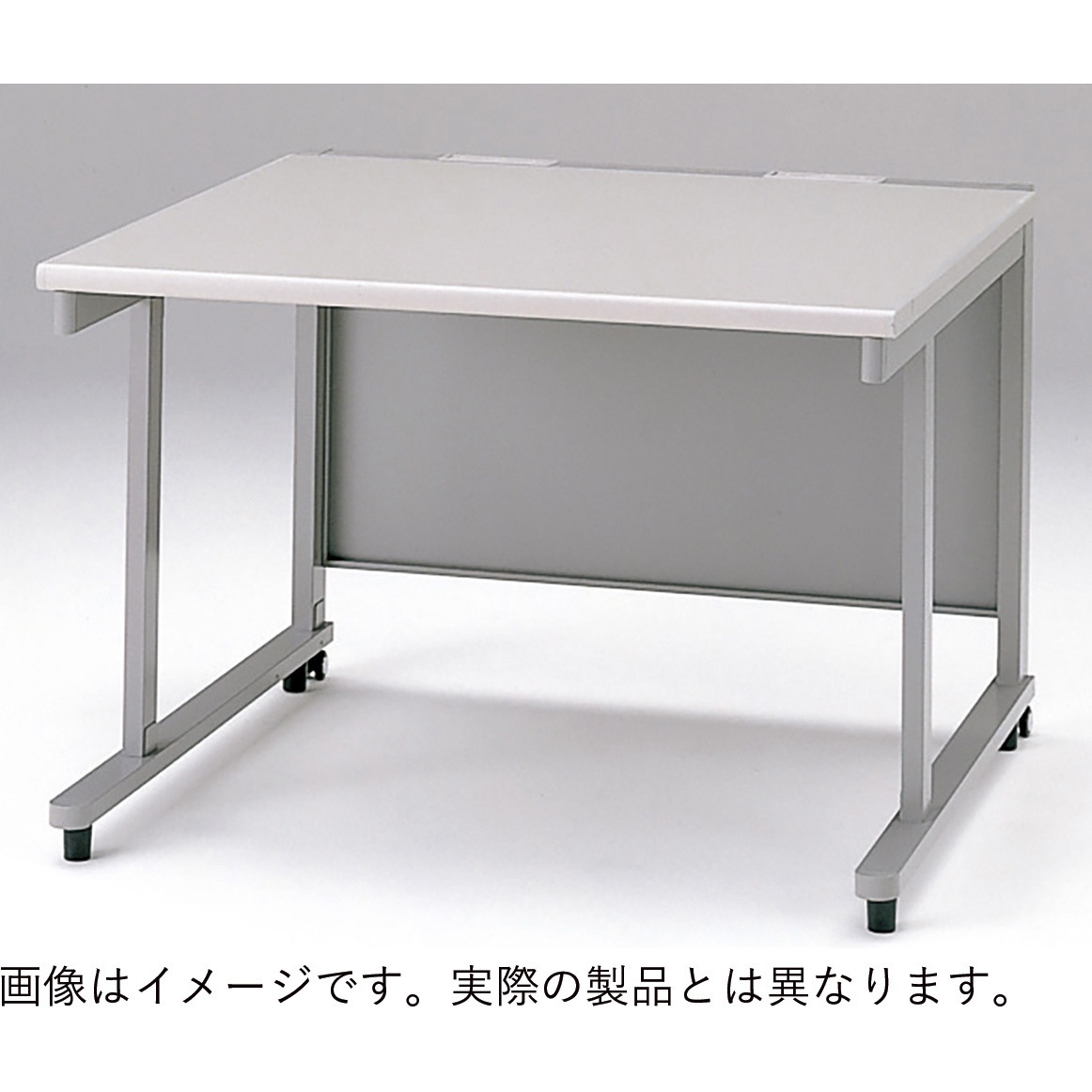 CDS-1410HANN-WE CDS型 CADテーブル W1400<配送時組立サービス付> イトーキ メラミン化粧板貼り ライトグレー色 配線取出し口2個仕様 CDS-1410HANN-WE