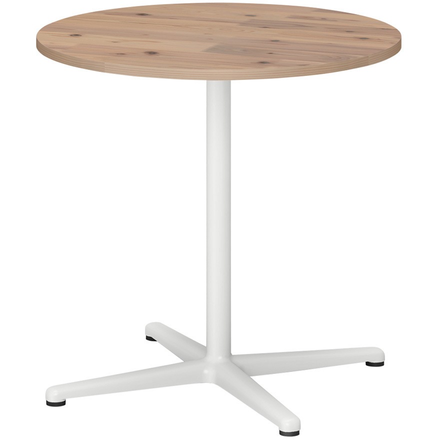 TLL-07C7JWJ-WF ノットワーク ウッド カフェテーブル 十字脚 円型 Φ750 スギ材<配送時組立サービス付> イトーキ 高さ720mm  TLL-07C7JWJ-WF