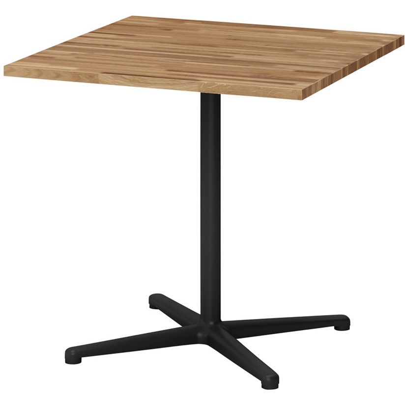 TLL-0777JWB-TK ノットワーク ウッド カフェテーブル 十字脚 角型 750×750 ナラ材<配送時組立サービス付> イトーキ 高さ720mm  TLL-0777JWB-TK