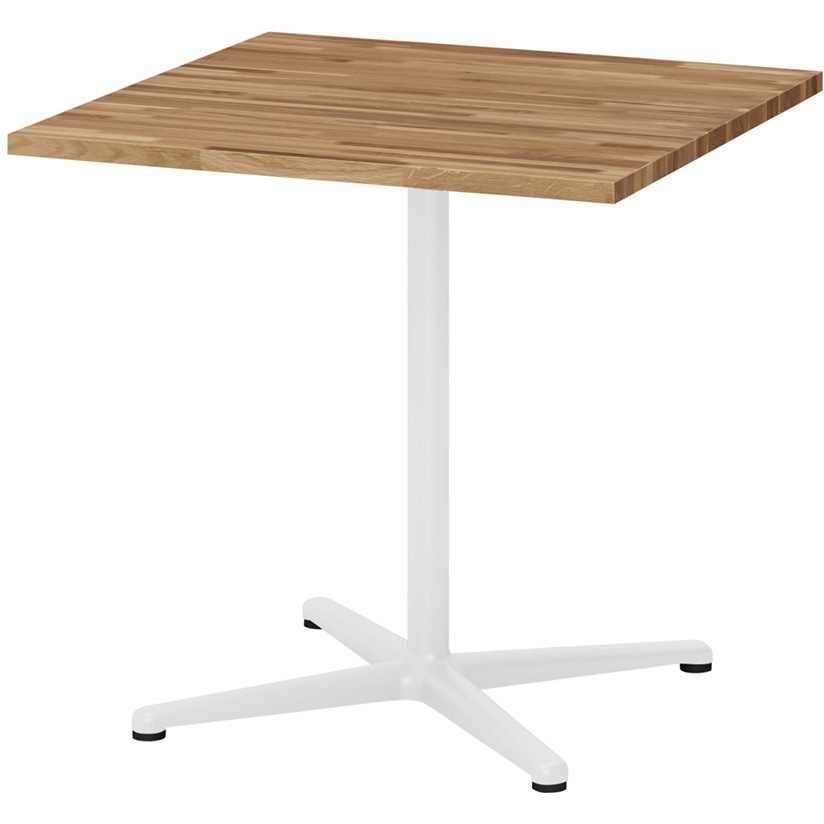 TLL-0777JWB-WK ノットワーク ウッド カフェテーブル 十字脚 角型 750×750 ナラ材<配送時組立サービス付> イトーキ 高さ720mm  TLL-0777JWB-WK