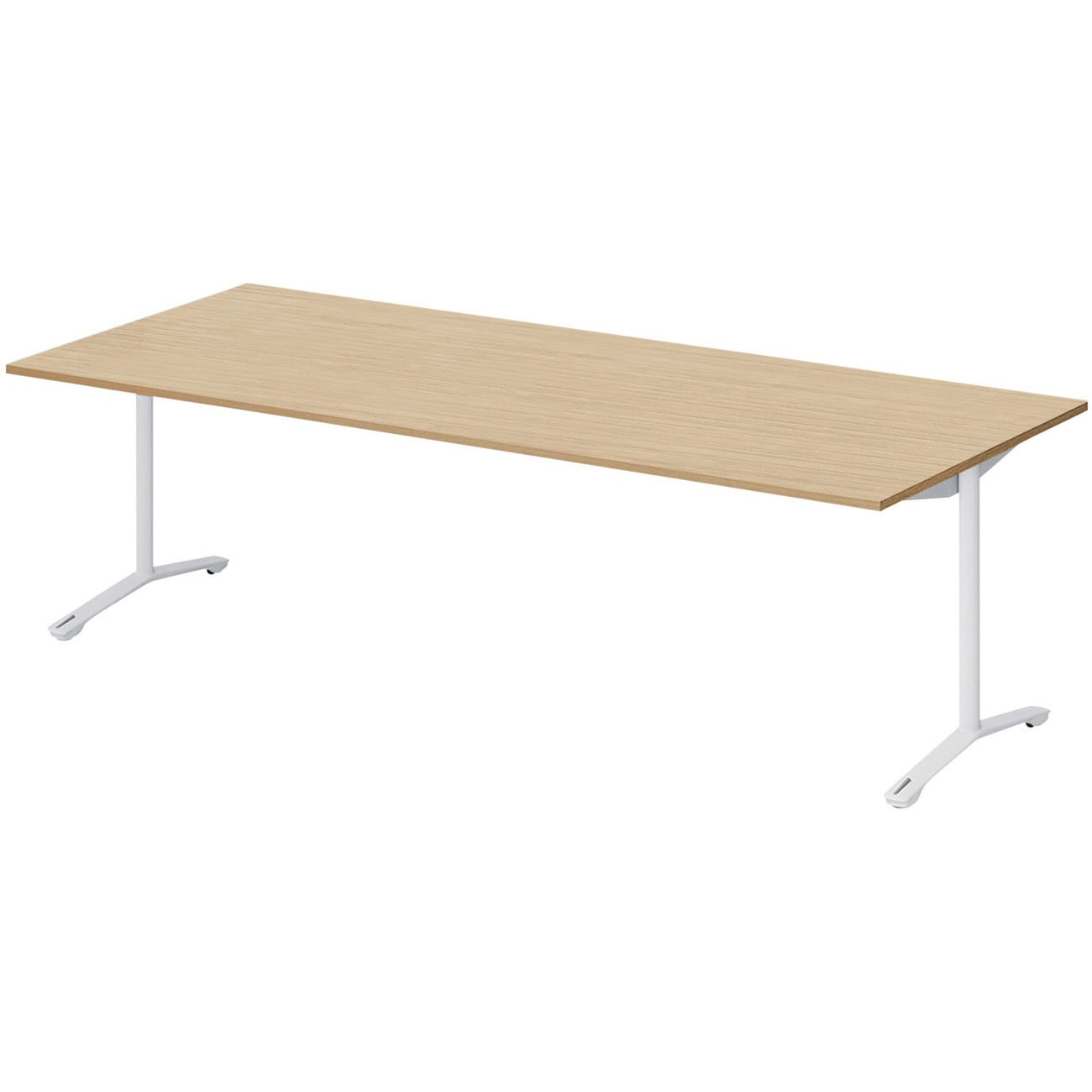 DLJ-240HNTC-WD ノットワーク カフェテーブル T字脚キャスター付 角型 2400×1050<配送時組立サービス付> イトーキ 高さ722mm  DLJ-240HNTC-WD