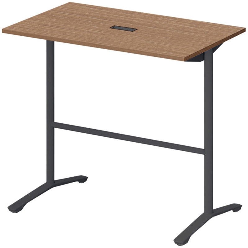 DLJH-127HHTA1TT ノットワーク カフェテーブル ハイタイプ T字脚 角型 配線対応キャップ 1200×750<配送時組立サービス付> 1台 イトーキ 【通販モノタロウ】