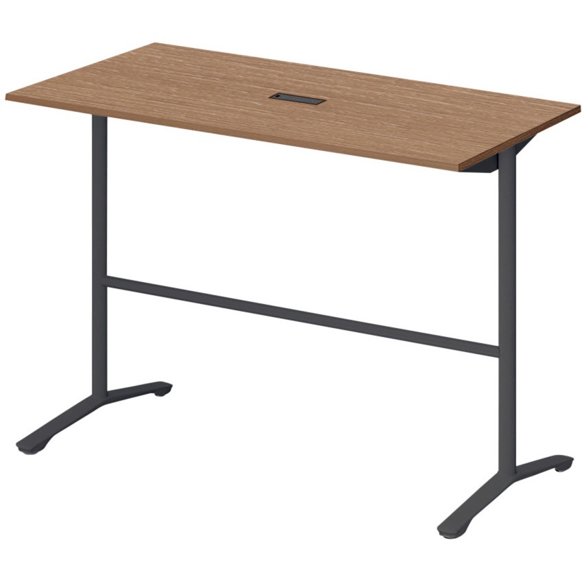 DLJH-157HHTA1TT ノットワーク カフェテーブル ハイタイプ T字脚 角型 配線対応キャップ 1500×750<配送時組立サービス付> 1台 イトーキ 【通販モノタロウ】