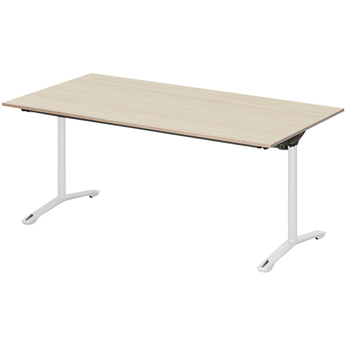 DLJF-159HNTC-WA ノットワーク カフェテーブル 折りたたみタイプ T字脚キャスター付 角型 1500×900<配送時組立サービス付> 1台 イトーキ 【通販モノタロウ】