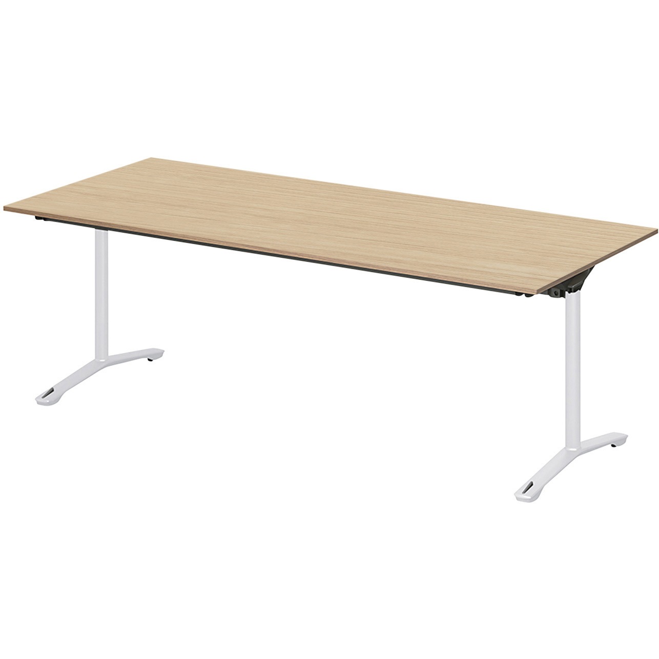 DLJF-189HNTC-WD ノットワーク カフェテーブル 折りたたみタイプ T字脚キャスター付 角型 1800×900<配送時組立サービス付> 1台 イトーキ 【通販モノタロウ】