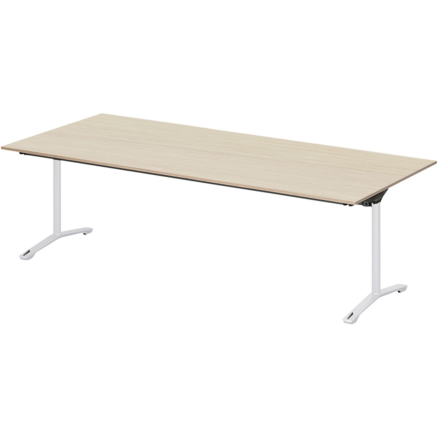 DLJF-210HNTC-WA ノットワーク カフェテーブル 折りたたみタイプ T字脚キャスター付 角型 2100×1050<配送時組立サービス付> 1台 イトーキ 【通販モノタロウ】 104,390円