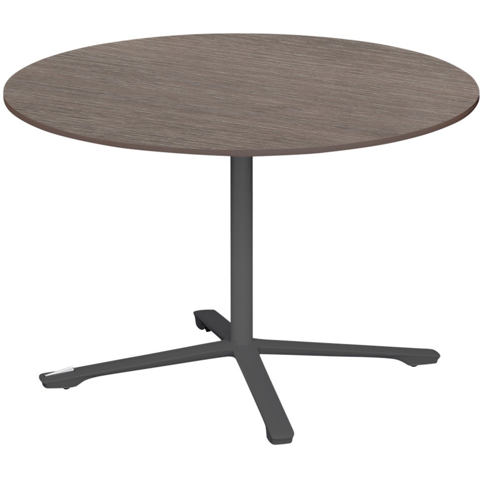 DLJF-100CNTC-TN ノットワーク カフェテーブル 折りたたみタイプ 十字脚キャスター付 円形 Φ1050<配送時組立サービス付> 1台 イトーキ 【通販モノタロウ】