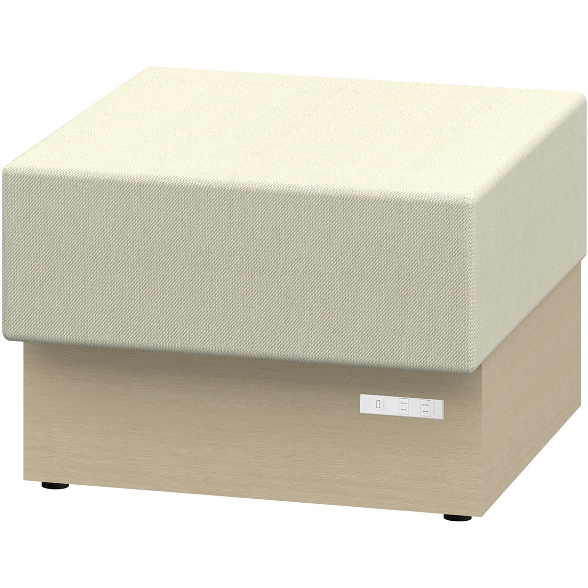 LLL-06SNK-AF6 ノットワーク スタンダードソファ 背なし 直線タイプ コンセント付 W600<配送時組立サービス付> 1台 イトーキ 【通販モノタロウ】