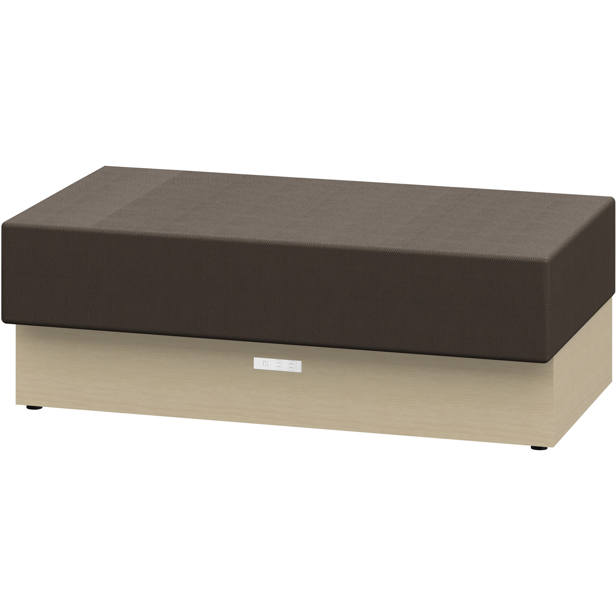 LLL-12SNK-AH4 ノットワーク スタンダードソファ 背なし 直線タイプ コンセント付 W1200<配送時組立サービス付> 1台 イトーキ 【通販モノタロウ】