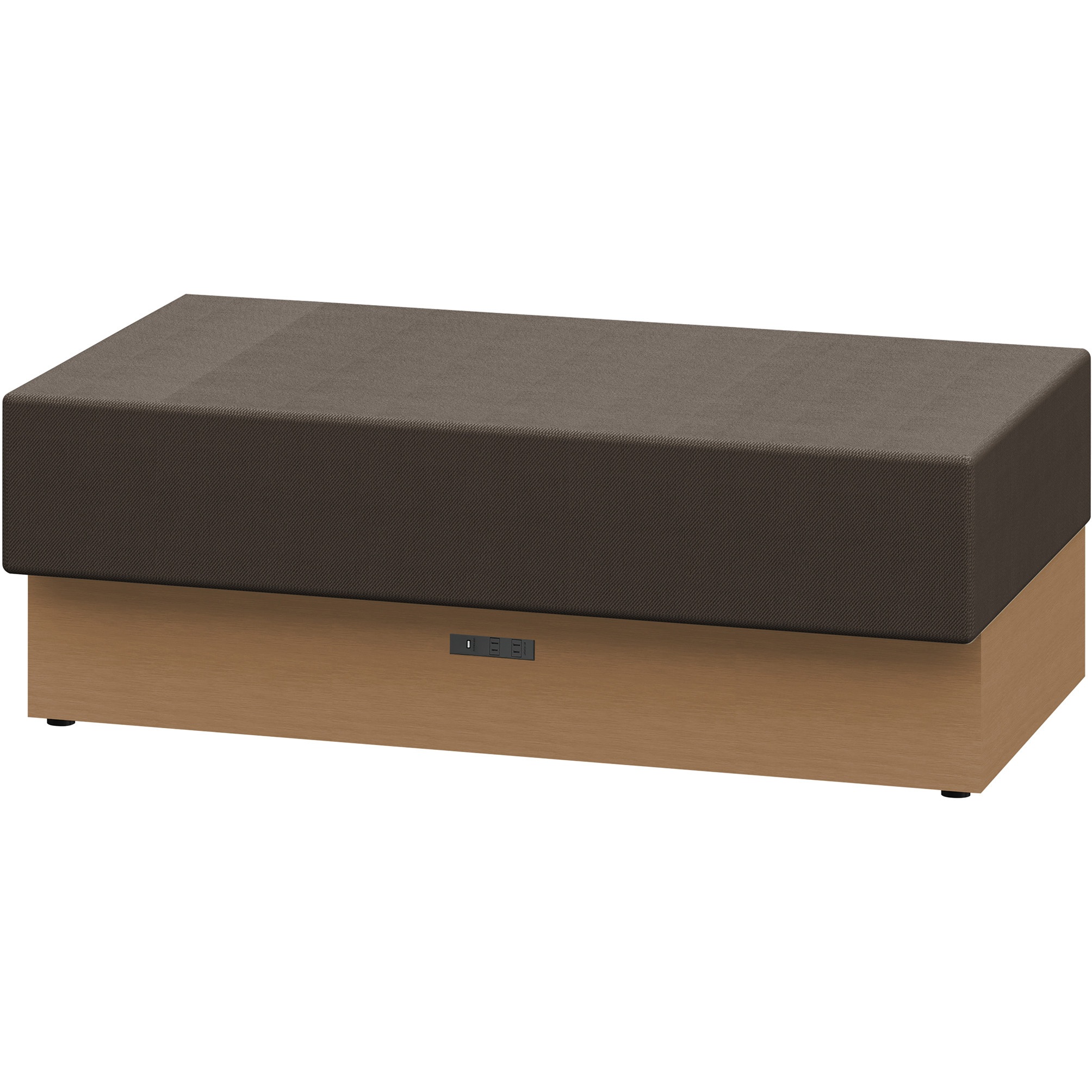 LLL-12SNK-TH4 ノットワーク スタンダードソファ 背なし 直線タイプ コンセント付 W1200<配送時組立サービス付> 1台 イトーキ 【通販モノタロウ】