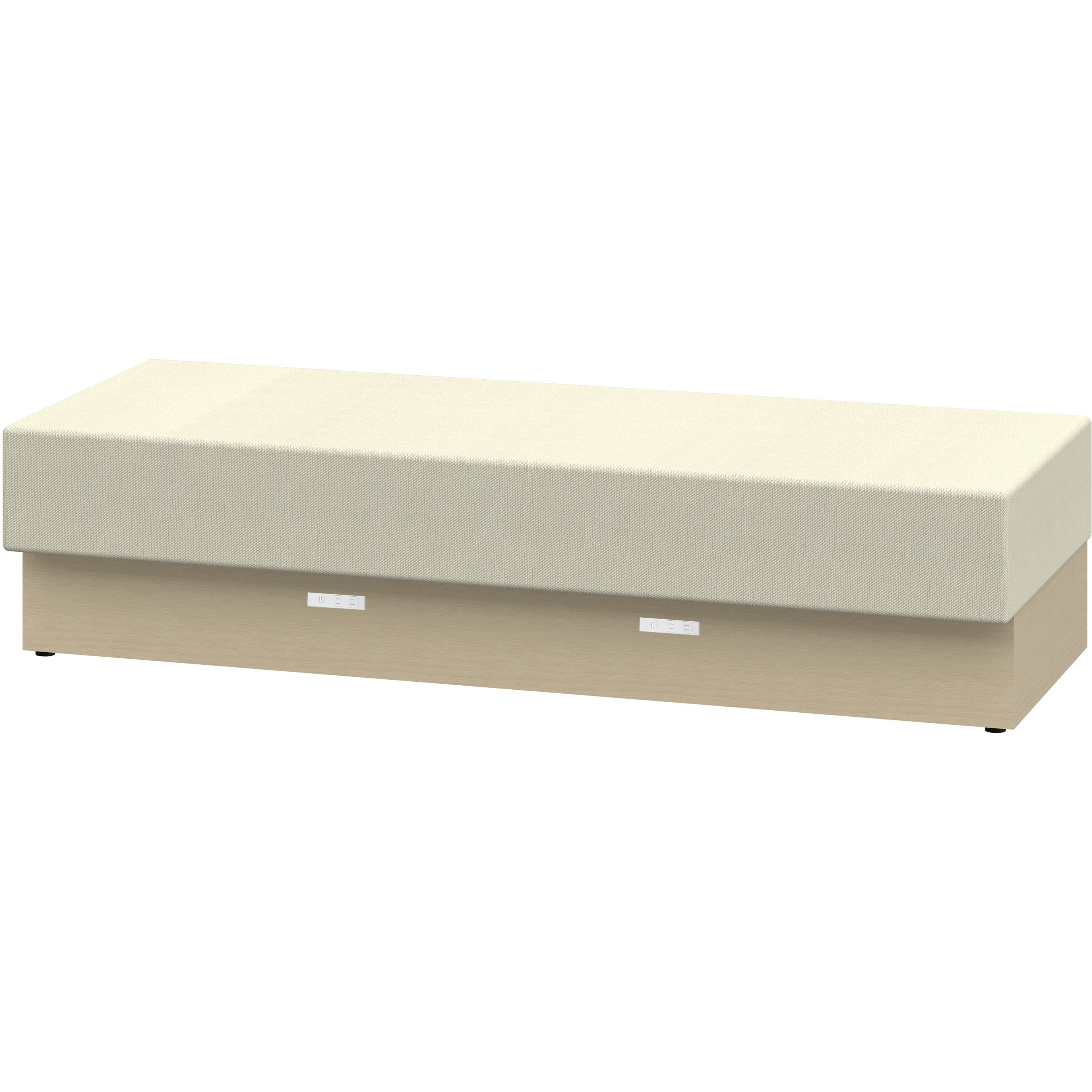 LLL-18SNK-AF6 ノットワーク スタンダードソファ 背なし 直線タイプ コンセント付 W1800<配送時組立サービス付> 1台 イトーキ 【通販モノタロウ】