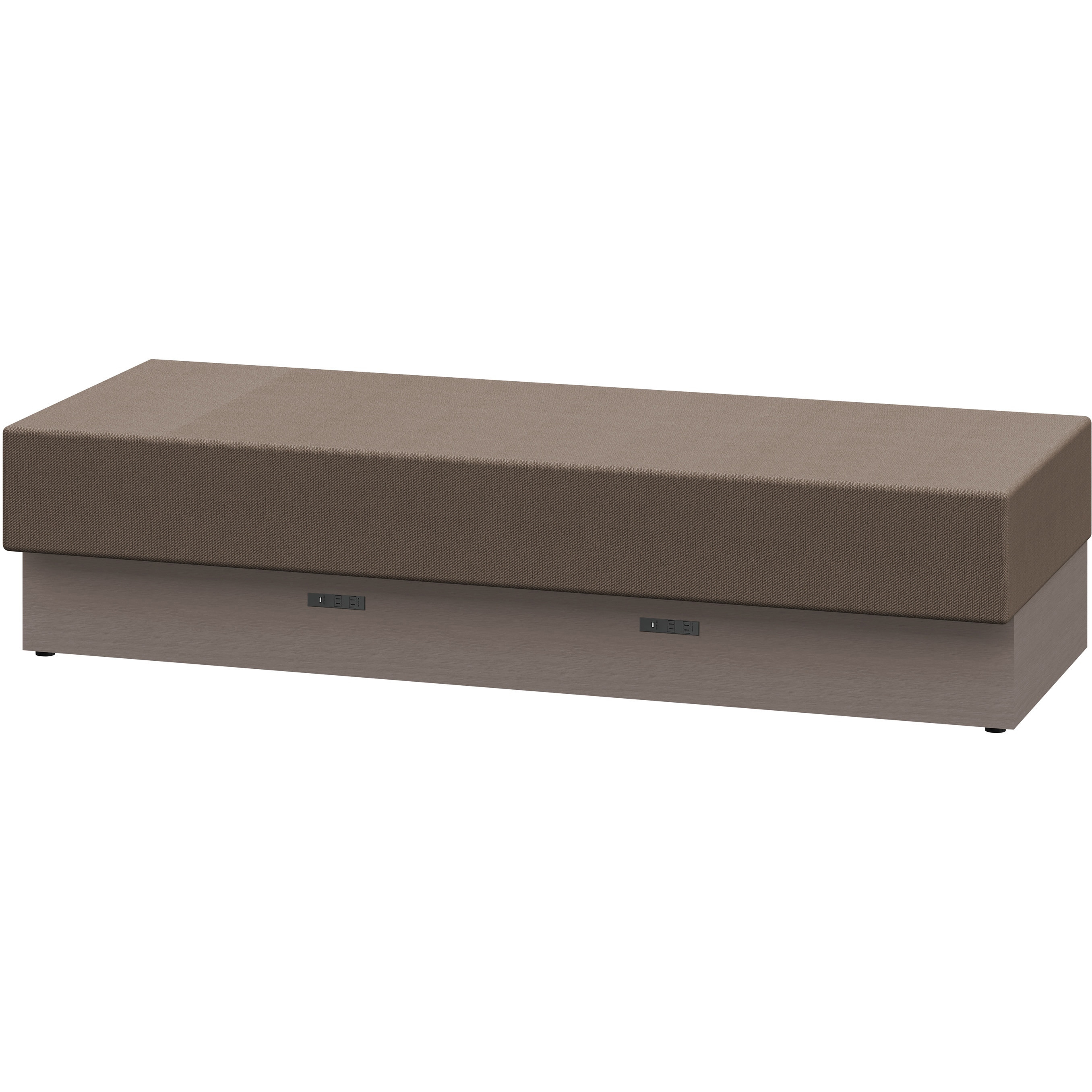 LLL-18SNK-NK2 ノットワーク スタンダードソファ 背なし 直線タイプ コンセント付 W1800<配送時組立サービス付> 1台 イトーキ 【通販モノタロウ】