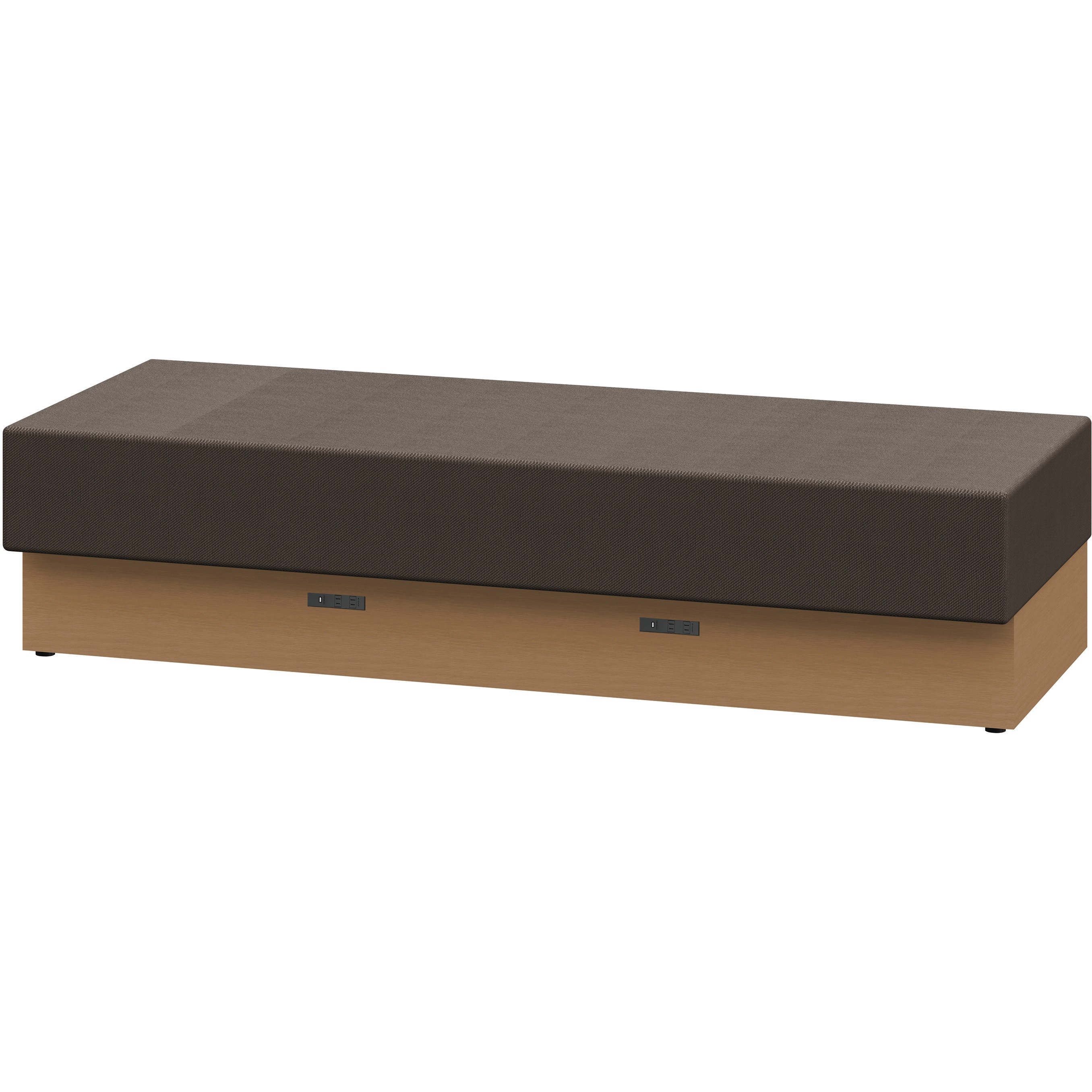 LLL-18SNK-TH4 ノットワーク スタンダードソファ 背なし 直線タイプ コンセント付 W1800<配送時組立サービス付> 1台 イトーキ 【通販モノタロウ】