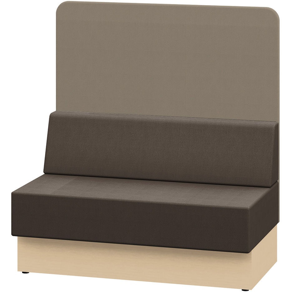 LLL-12SHN-DH4Y3 ノットワーク スタンダードソファ ハイバック 直線タイプ W1200<配送時組立サービス付> イトーキ 高さ1300mm奥行730mm  LLL-12SHN-DH4Y3