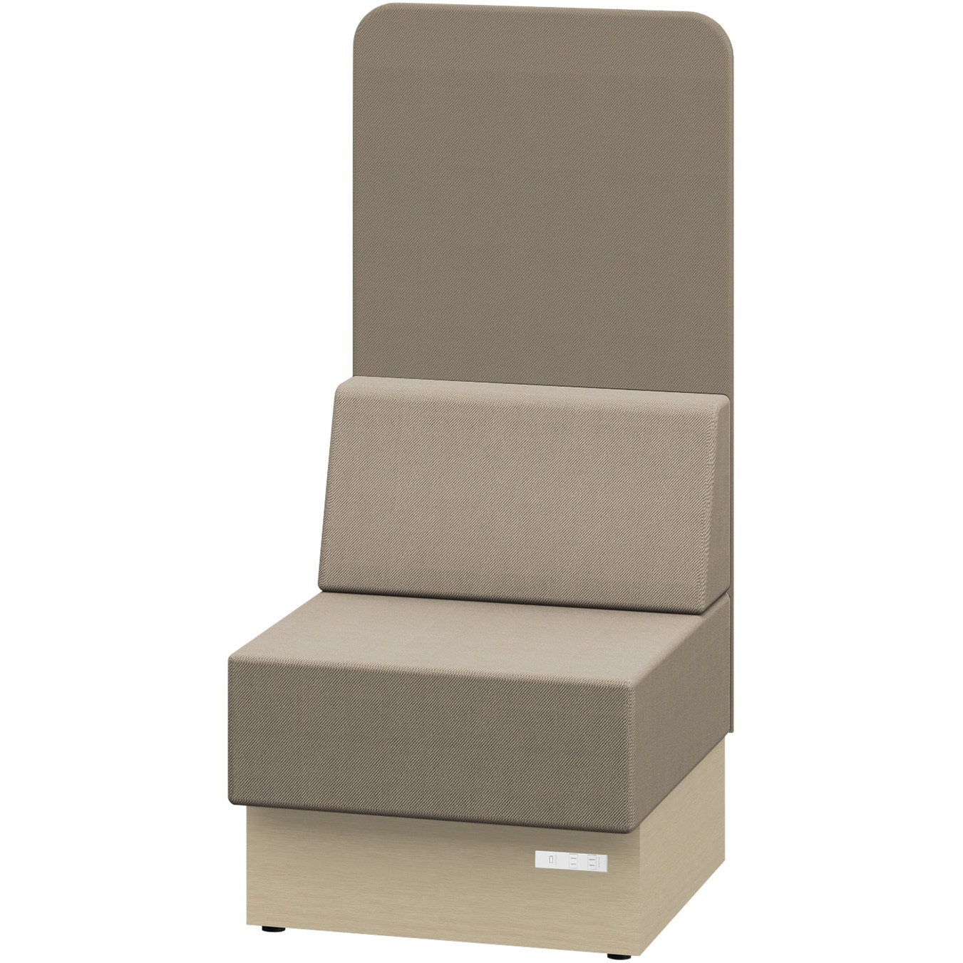 LLL-06SHK-AY3Y3 ノットワーク スタンダードソファ ハイバック 直線タイプ コンセント付 W600<配送時組立サービス付> 1台 イトーキ 【通販モノタロウ】 76,890円