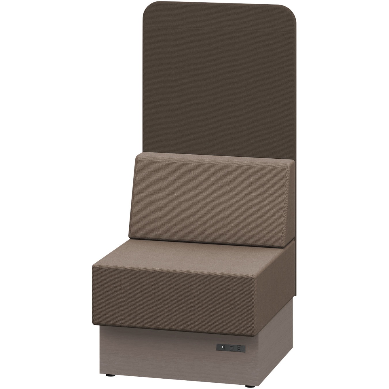 LLL-06SHK-NK2H4 ノットワーク スタンダードソファ ハイバック 直線タイプ コンセント付 W600<配送時組立サービス付> 1台 イトーキ 【通販モノタロウ】