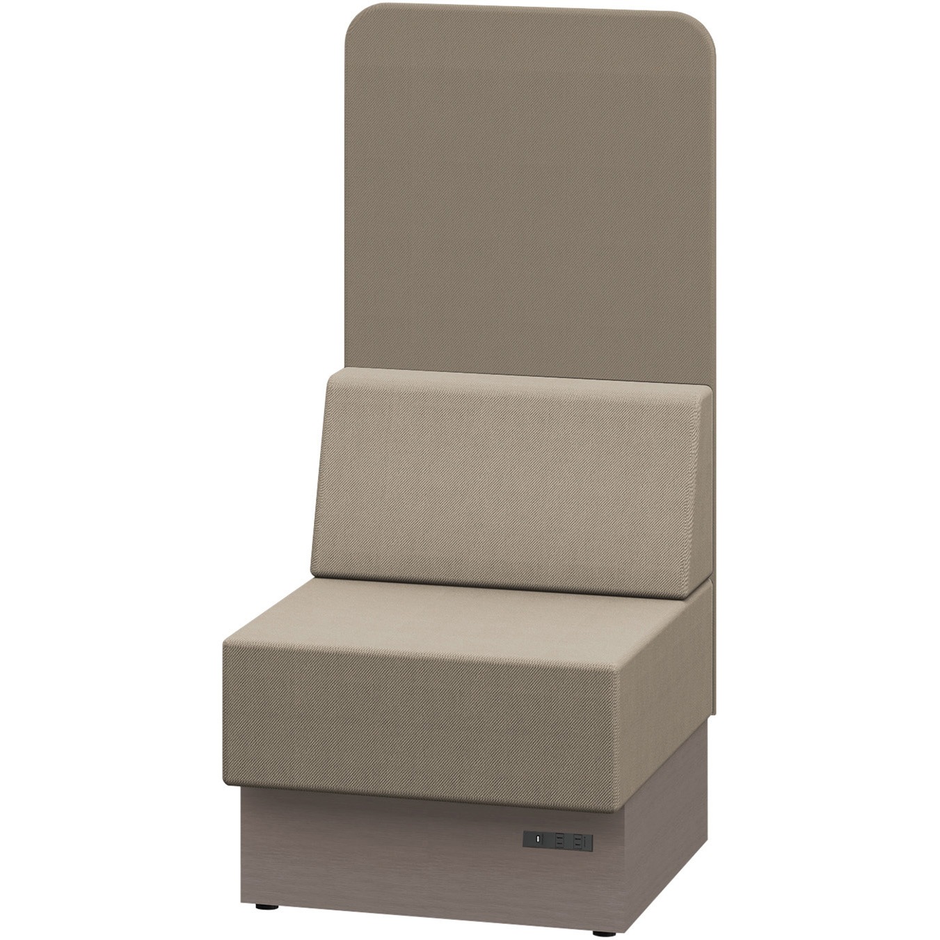 LLL-06SHK-NY3Y3 ノットワーク スタンダードソファ ハイバック 直線タイプ コンセント付 W600<配送時組立サービス付> 1台 イトーキ 【通販モノタロウ】