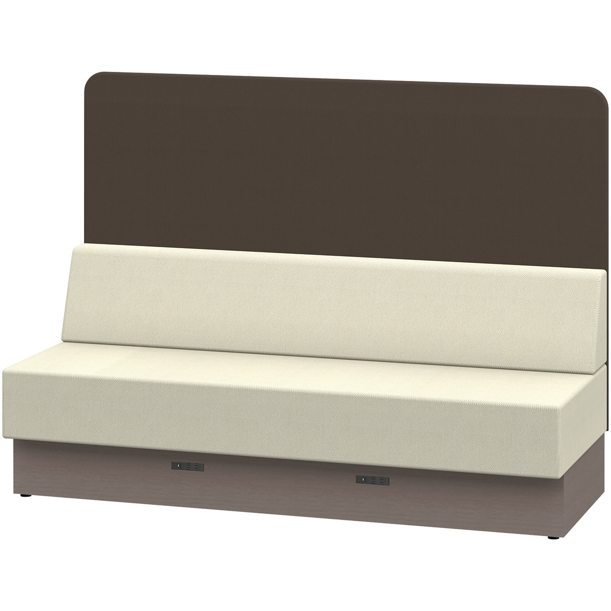 LLL-18SHK-NF6H4 ノットワーク スタンダードソファ ハイバック 直線タイプ コンセント付 W1800<配送時組立サービス付> 1台 イトーキ 【通販モノタロウ】