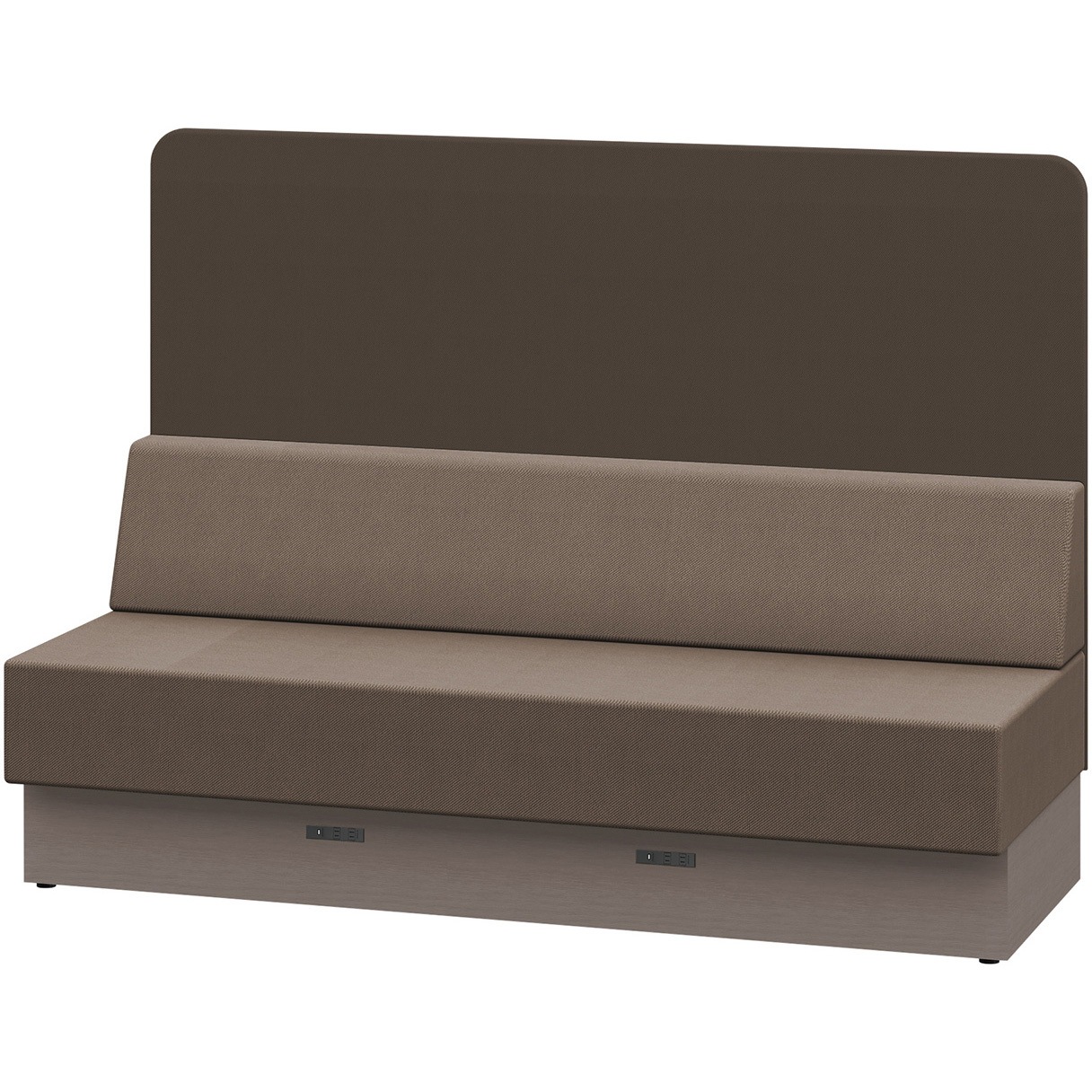 LLL-18SHK-NK2H4 ノットワーク スタンダードソファ ハイバック 直線タイプ コンセント付 W1800<配送時組立サービス付> 1台 イトーキ 【通販モノタロウ】