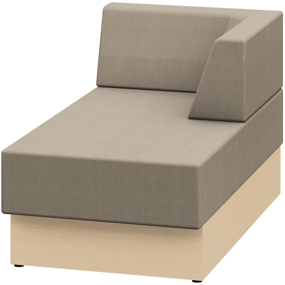 LLL-14LLLN-DY3 ノットワーク スタンダードソファ ローバック シェーズロングタイプ 左用<配送時組立サービス付> 1台 イトーキ 【通販モノタロウ】