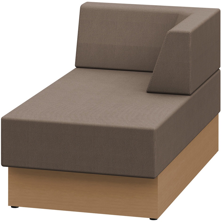 LLL-14LLLN-TK2 ノットワーク スタンダードソファ ローバック シェーズロングタイプ 左用<配送時組立サービス付> 1台 イトーキ 【通販モノタロウ】