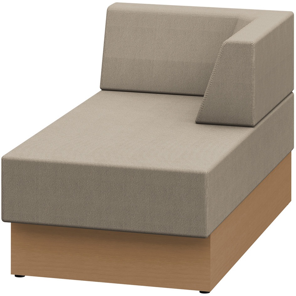 LLL-14LLLN-TY3 ノットワーク スタンダードソファ ローバック シェーズロングタイプ 左用<配送時組立サービス付> 1台 イトーキ 【通販モノタロウ】