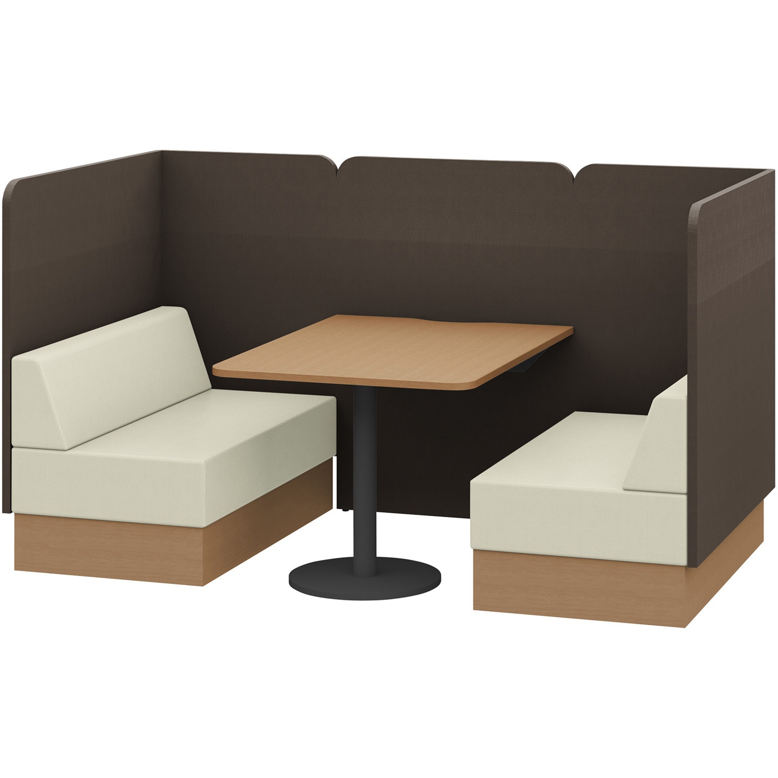 LLL-12CS-TF6H4 ノットワーク セミクローズミーティングセット W1200<配送時組立サービス付> イトーキ 高さ1300mm幅2360mm奥行1230mm  LLL-12CS-TF6H4 359,910円