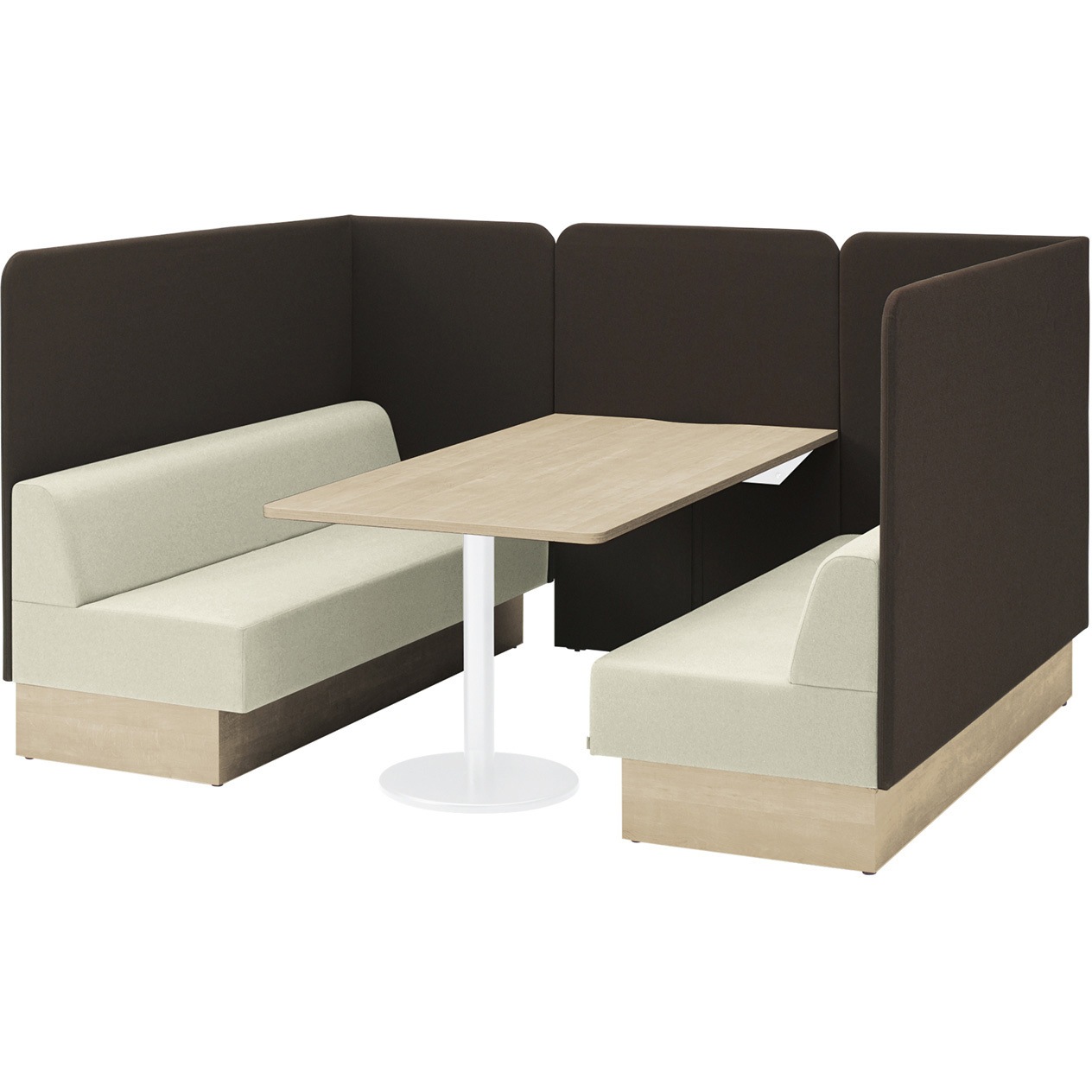 LLL-18CS-AF6H4 ノットワーク セミクローズミーティングセット W1800<配送時組立サービス付> イトーキ 質量226kg 高さ1300mm幅2360mm奥行1830mm  LLL-18CS-AF6H4