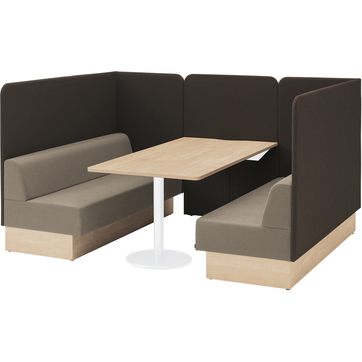 LLL-18CS-DY3H4 ノットワーク セミクローズミーティングセット W1800<配送時組立サービス付> イトーキ 質量226kg 高さ1300mm幅2360mm奥行1830mm  LLL-18CS-DY3H4 449,910円