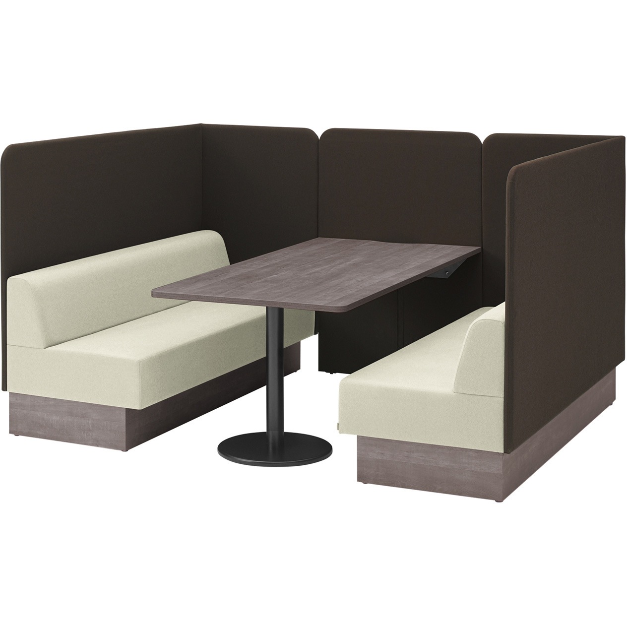 LLL-18CS-NF6H4 ノットワーク セミクローズミーティングセット W1800<配送時組立サービス付> イトーキ 質量226kg 高さ1300mm幅2360mm奥行1830mm  LLL-18CS-NF6H4 449,910円