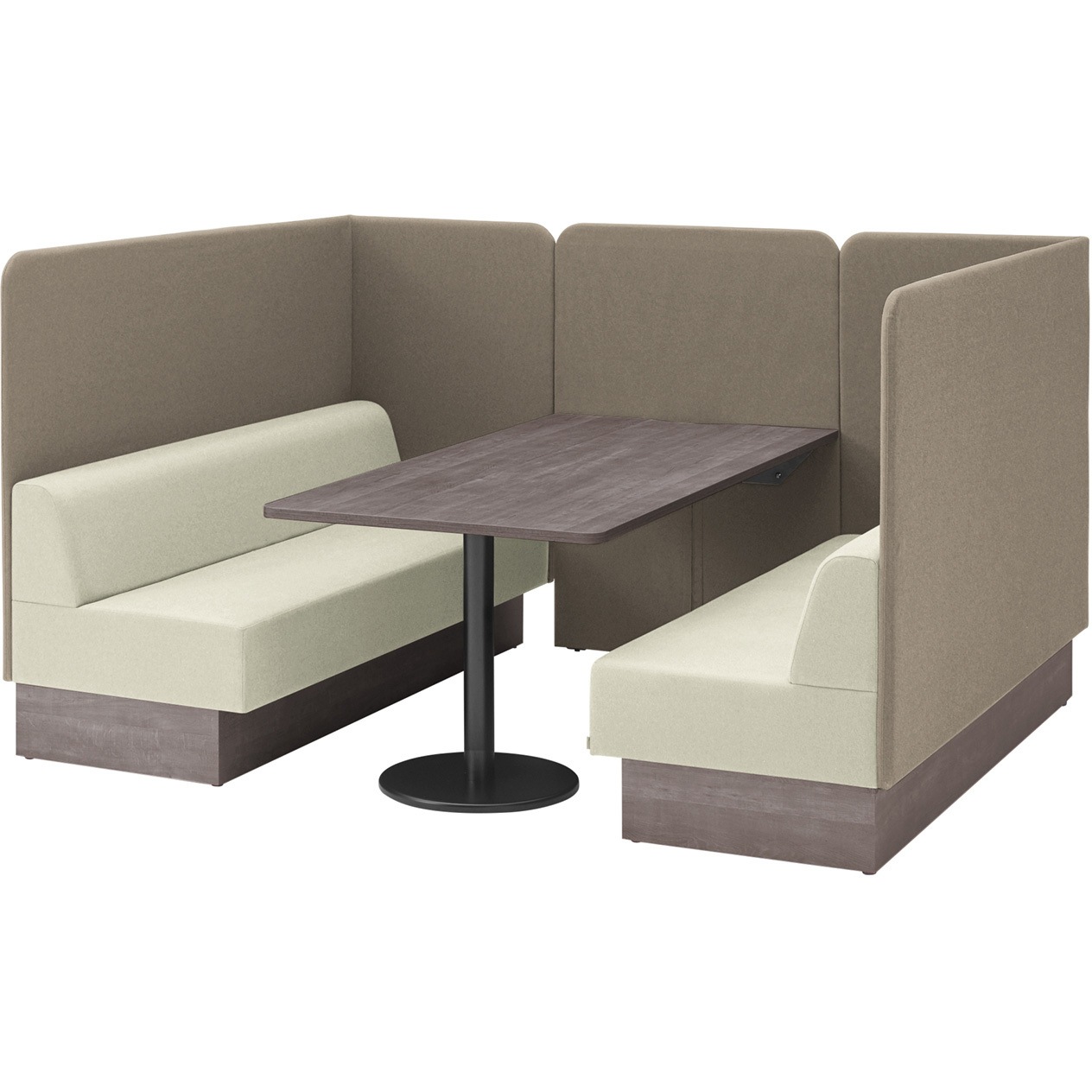 LLL-18CS-NF6Y3 ノットワーク セミクローズミーティングセット W1800<配送時組立サービス付> イトーキ 質量226kg 高さ1300mm幅2360mm奥行1830mm  LLL-18CS-NF6Y3