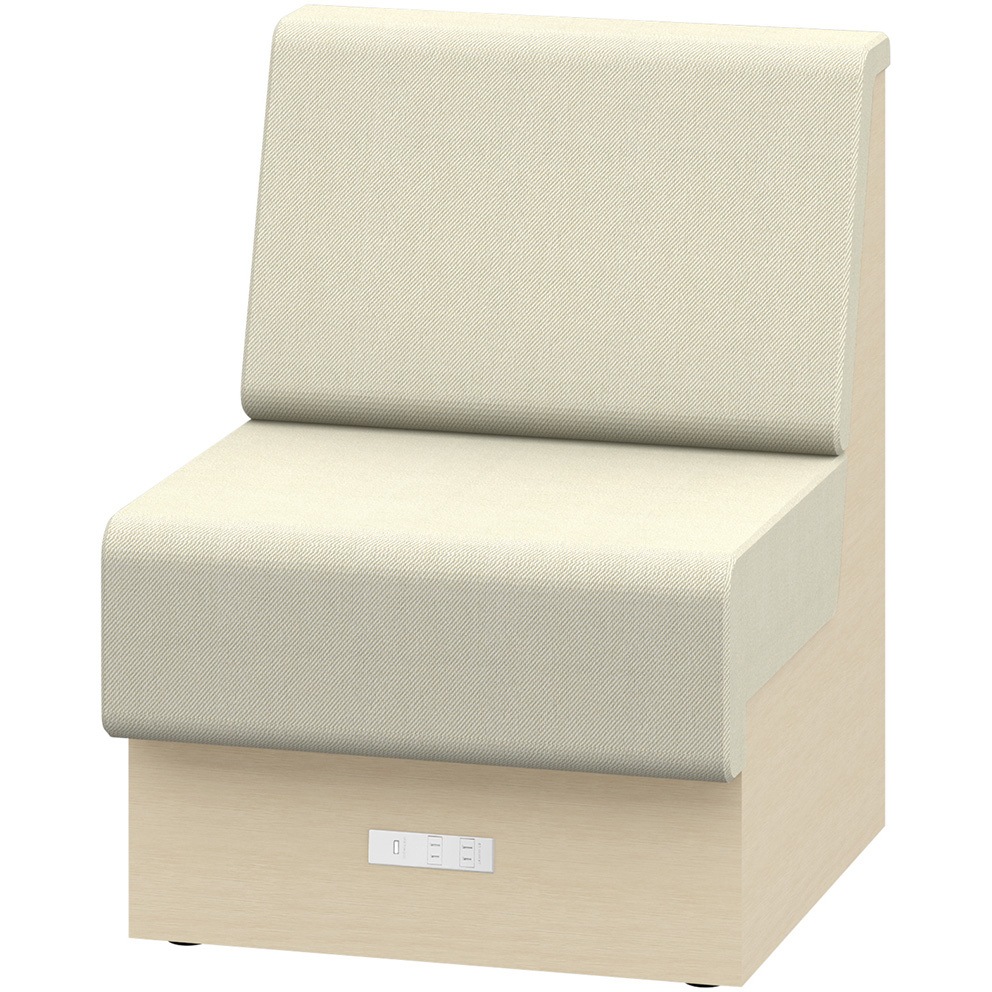 LLL-06SLAK1AF6 ノットワーク 収納付ソファ ローバック 直線タイプ コンセント付 W600<配送時組立サービス付> 1台 イトーキ 【通販モノタロウ】