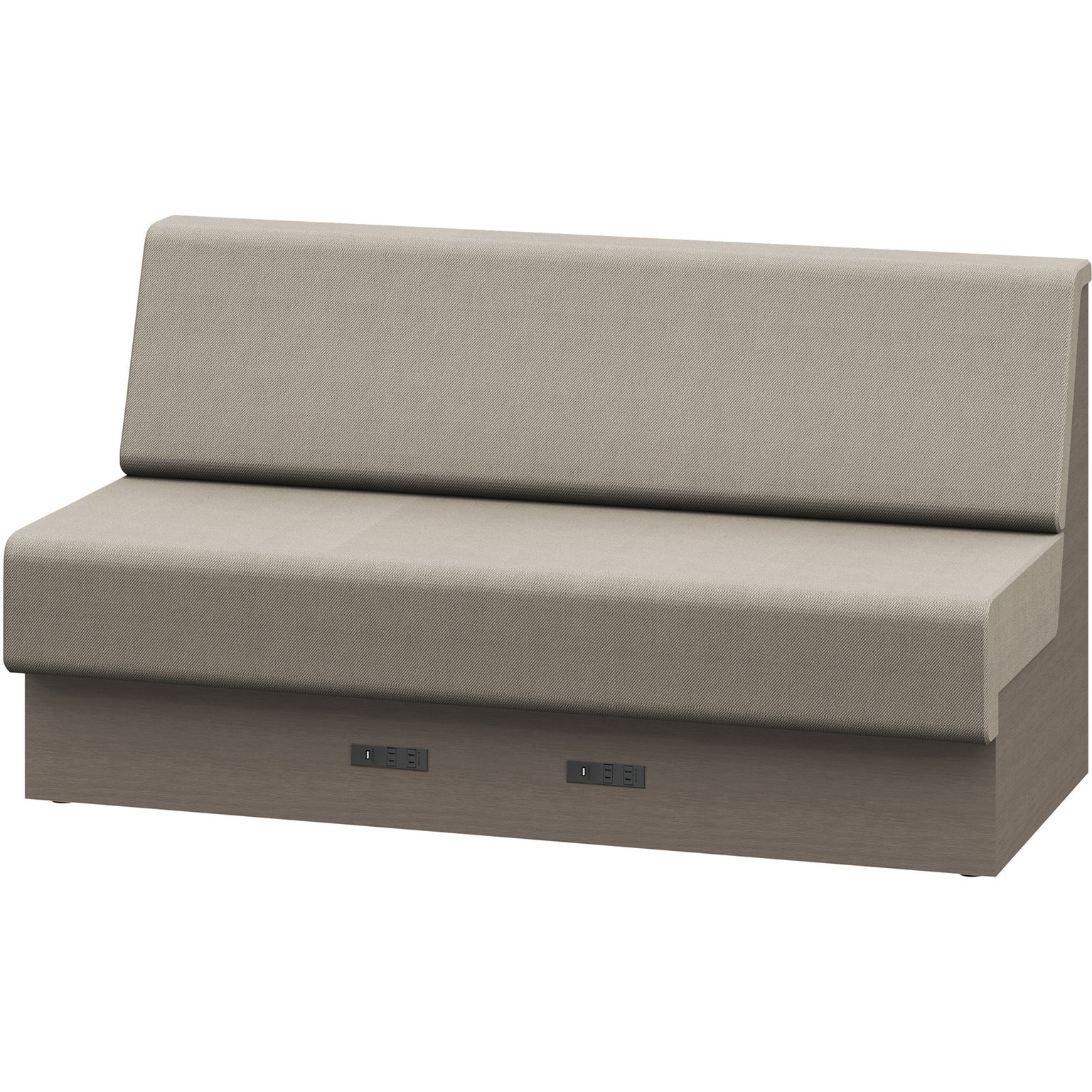 LLL-15SLAK1NY3 ノットワーク 収納付ソファ ローバック 直線タイプ コンセント付 W1500<配送時組立サービス付> 1台 イトーキ 【通販モノタロウ】
