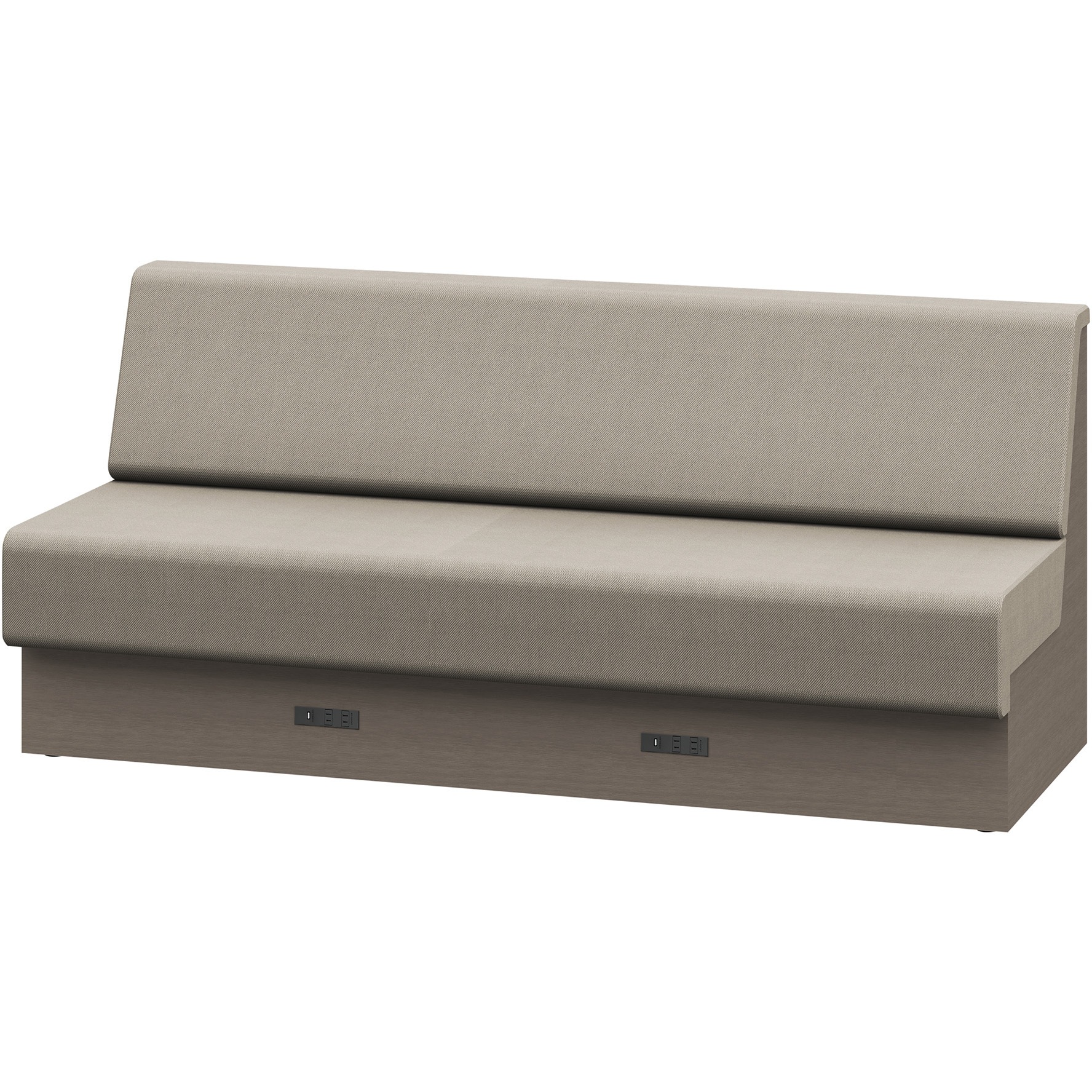LLL-18SLAK1NY3 ノットワーク 収納付ソファ ローバック 直線タイプ コンセント付 W1800<配送時組立サービス付> 1台 イトーキ 【通販モノタロウ】