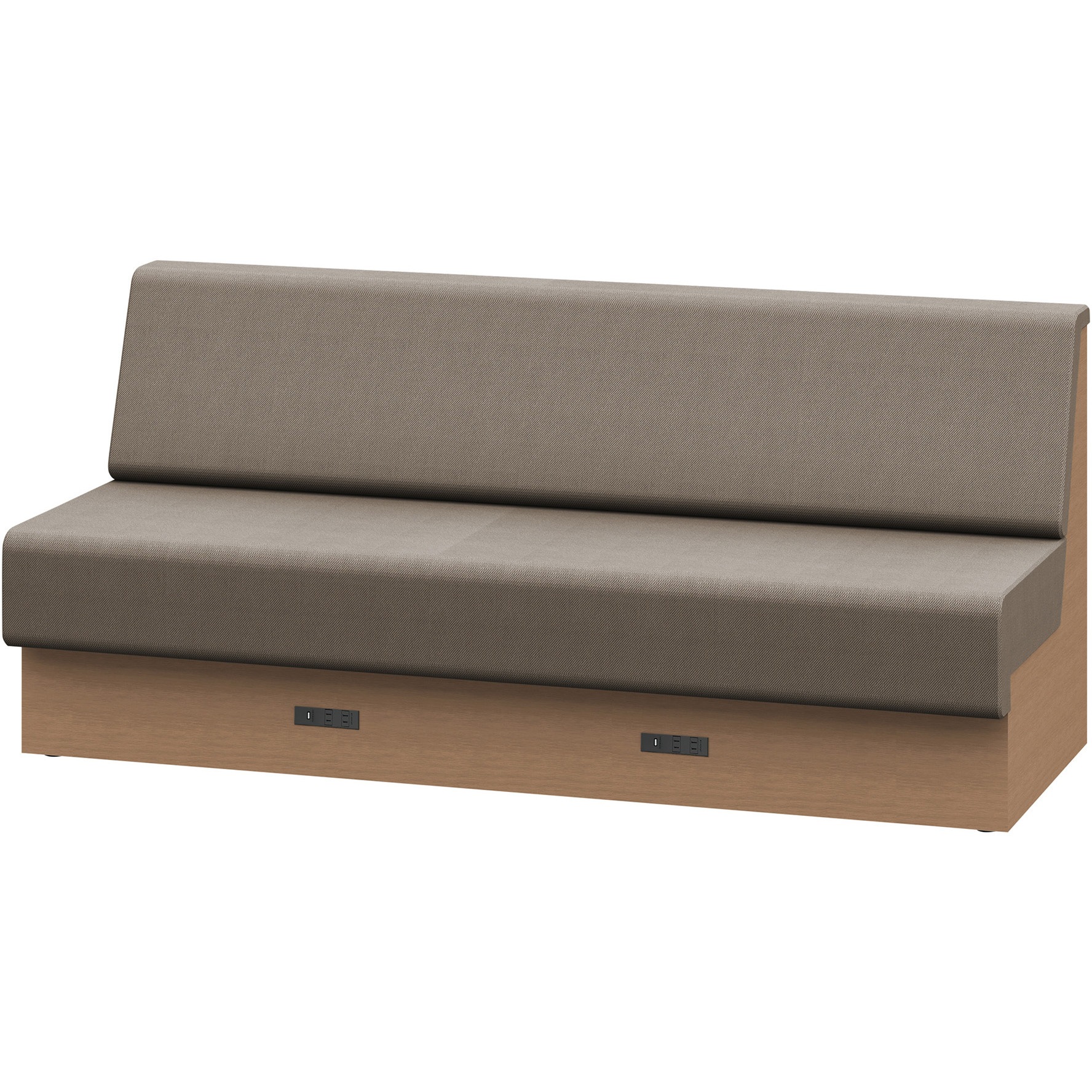 LLL-18SLAK1TK2 ノットワーク 収納付ソファ ローバック 直線タイプ コンセント付 W1800<配送時組立サービス付> 1台 イトーキ 【通販モノタロウ】