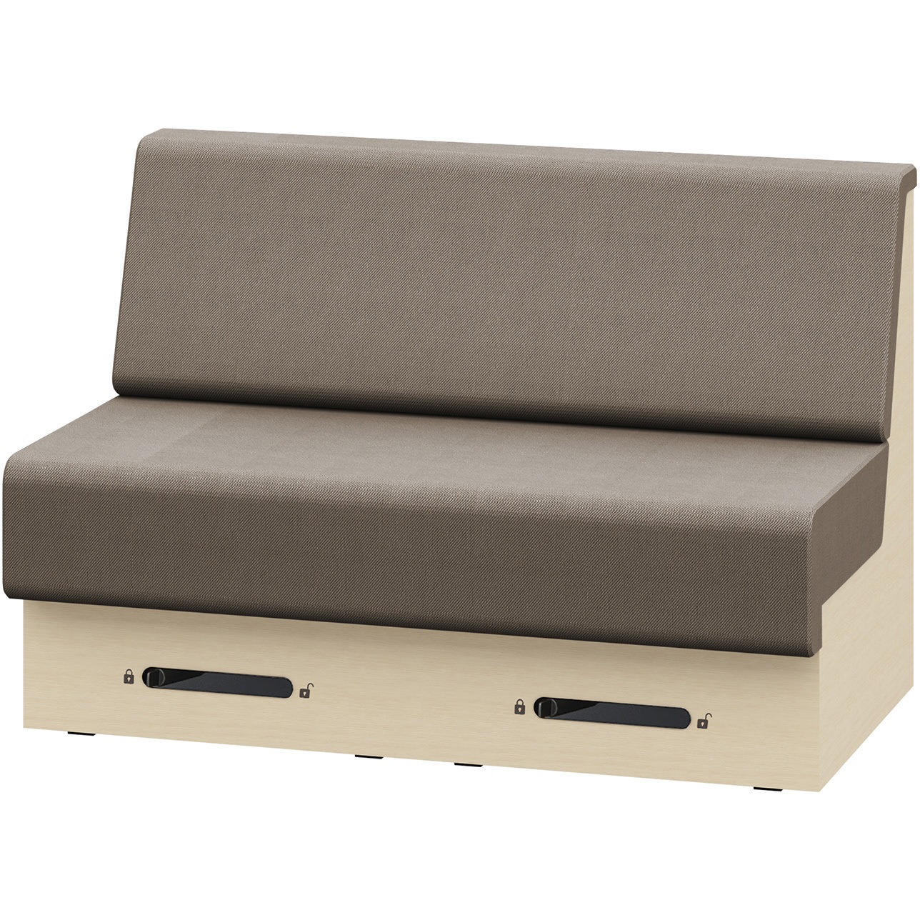 LLL-12SLCN1AK2 ノットワーク 収納付ソファ ローバック 直線タイプ キャスター付 W1200<配送時組立サービス付> 1台 イトーキ 【通販モノタロウ】