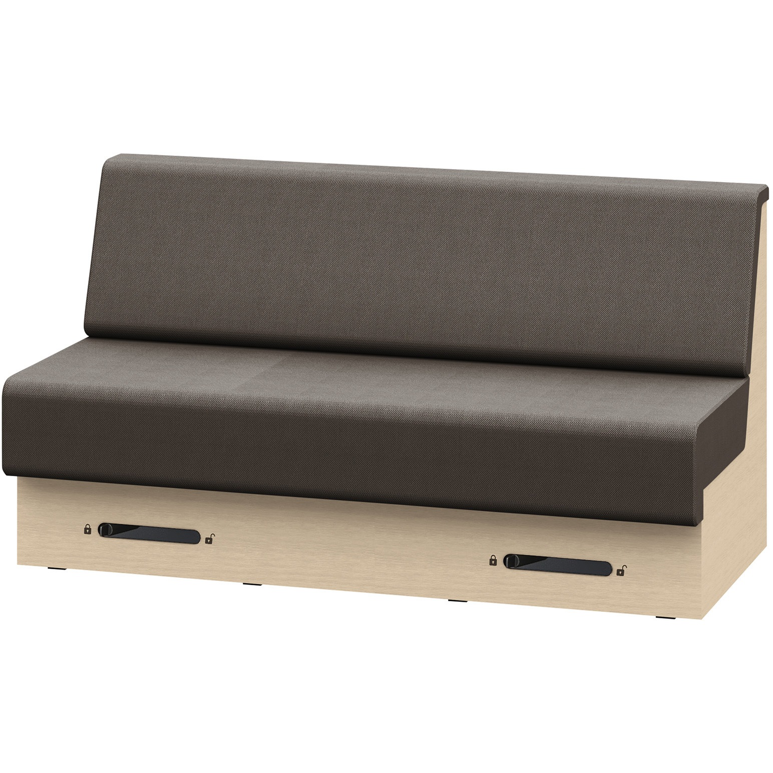 LLL-15SLCN1DH4 ノットワーク 収納付ソファ ローバック 直線タイプ キャスター付 W1500<配送時組立サービス付> 1台 イトーキ 【通販モノタロウ】 149,900円