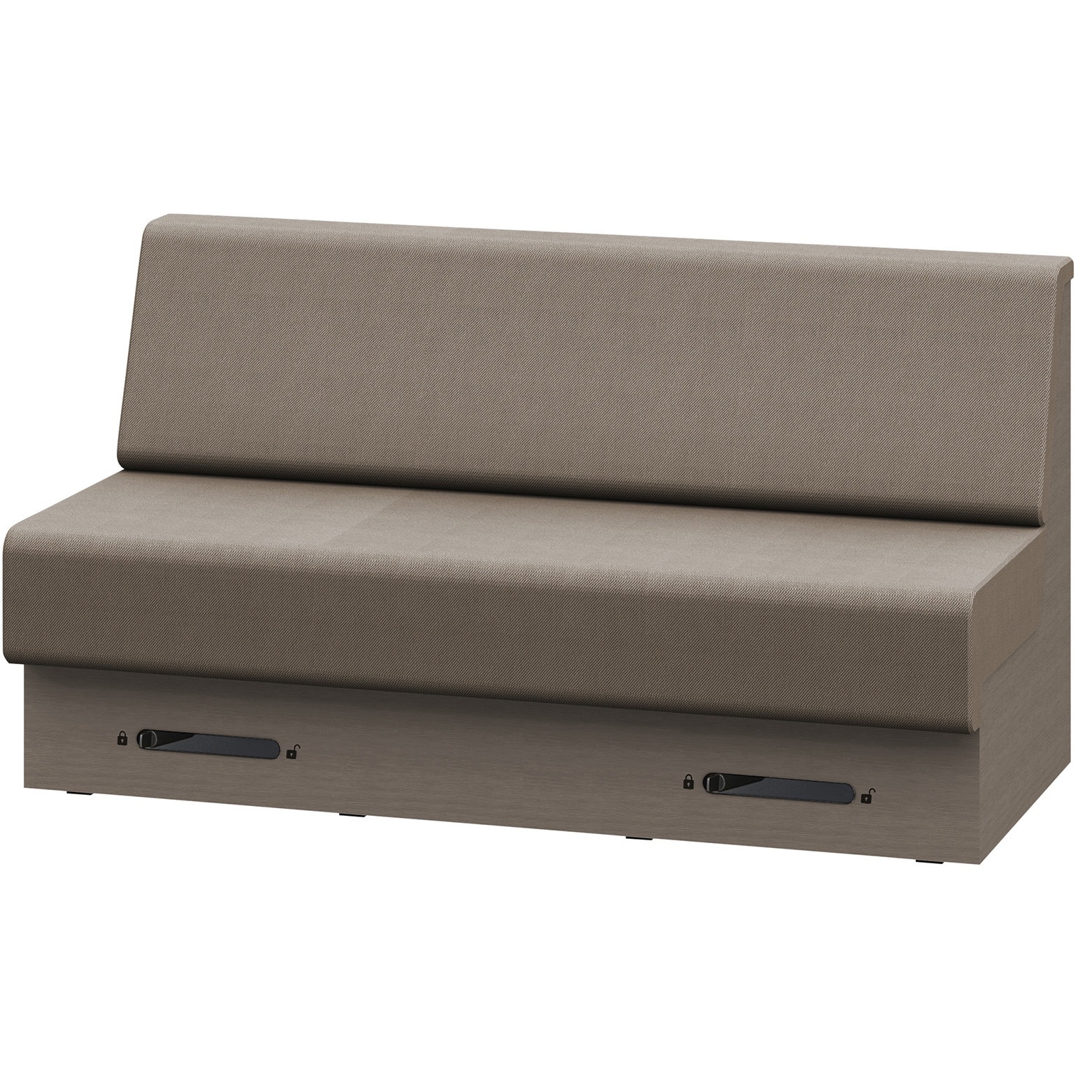 LLL-15SLCN1NK2 ノットワーク 収納付ソファ ローバック 直線タイプ キャスター付 W1500<配送時組立サービス付> 1台 イトーキ 【通販モノタロウ】
